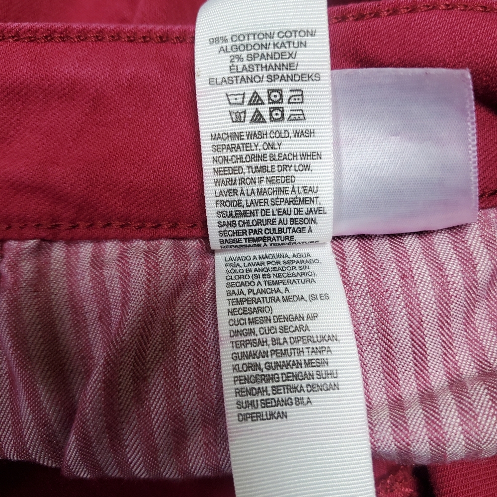 Women's Lucky Brand Lolita Skinny Jeans Magenta Size 8/29 R - Picture 7 of 9